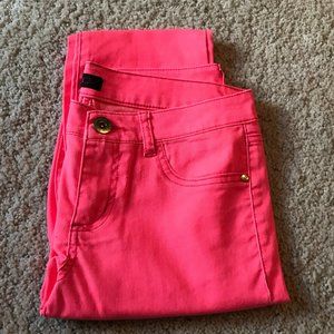 GLO Neon Orange/Pink Skinny Jeans